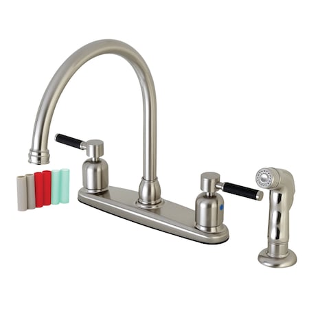 Kaiser FB798DKLSP 8-Inch Centerset Kitchen Faucet with Sprayer FB798DKLSP